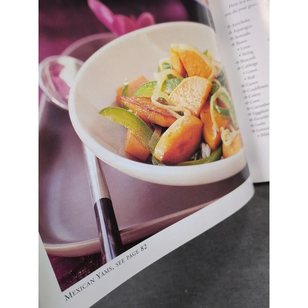 2002 Vegetarian Meals‎ For People On The Go by Vimala Rodgers VTG HC 101 Recipes